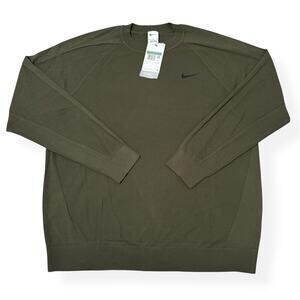 Nike Tour Golf Sweater FQ8832-325 Men's Size XL Cargo Khaki $130